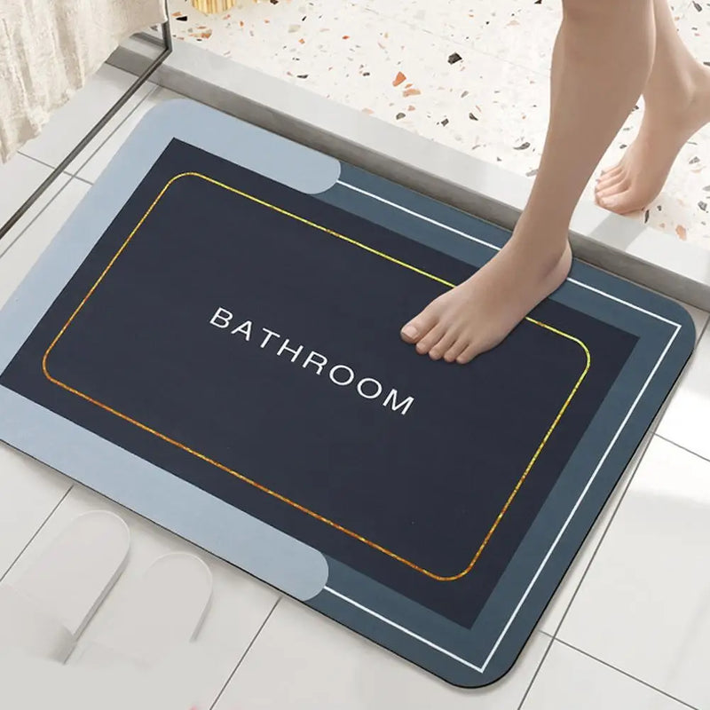 Bathroom Diatom Mud Floor Mat Non-slip Super Absorbent Quick Drying Bath Mats Carpet For Entrance Area