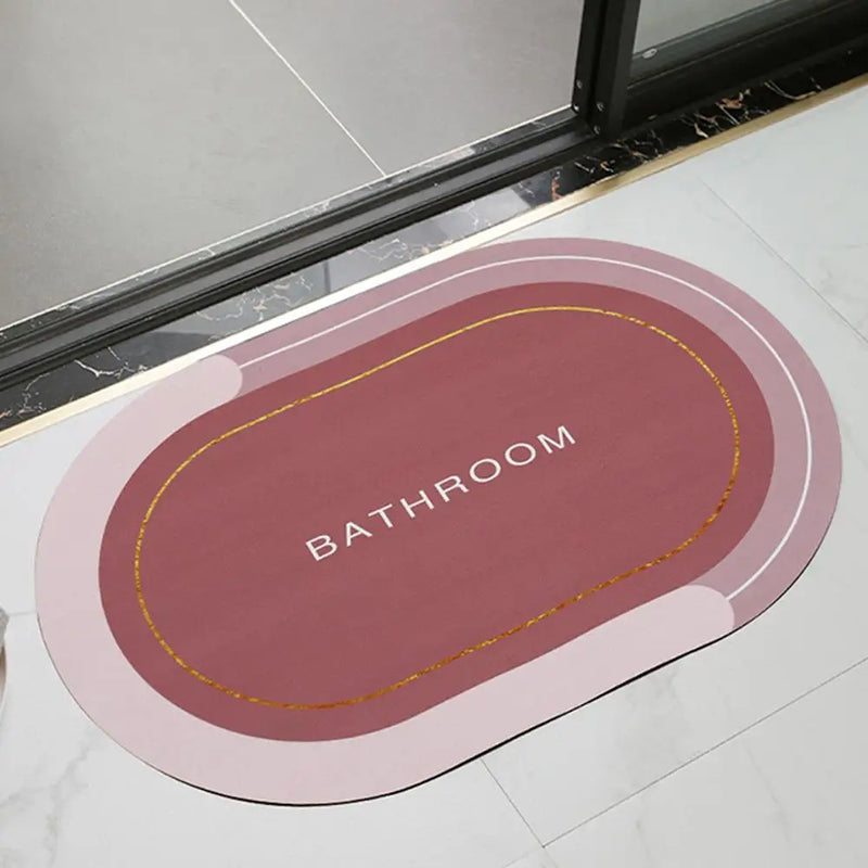 Bathroom Diatom Mud Floor Mat Non-slip Super Absorbent Quick Drying Bath Mats Carpet For Entrance Area